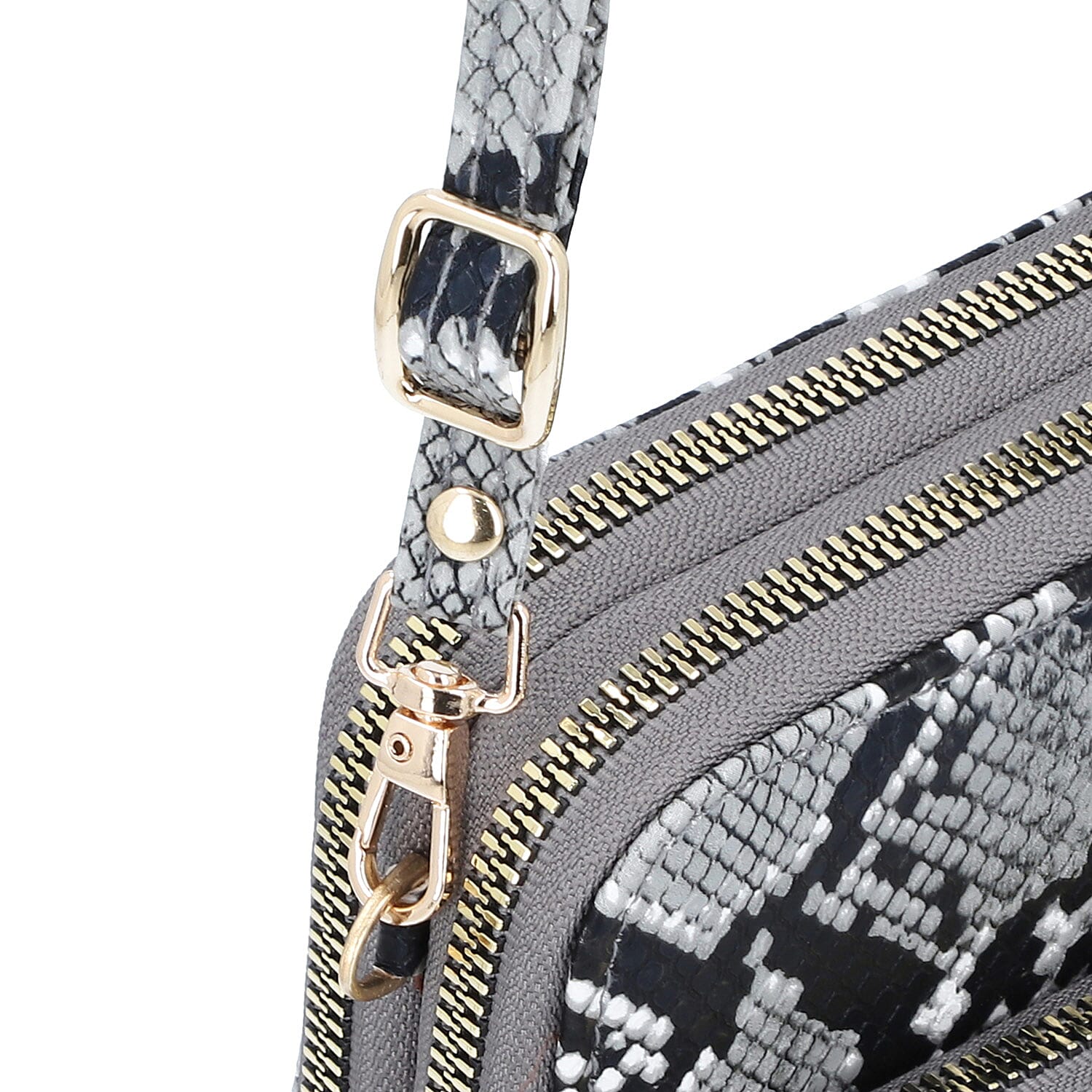 Black Snake Print Faux Leather Shoulder Bag for Women with Matching Shoulder Strap , Messenger Bags , Designer Shoulder Bags , Side Bags for Women