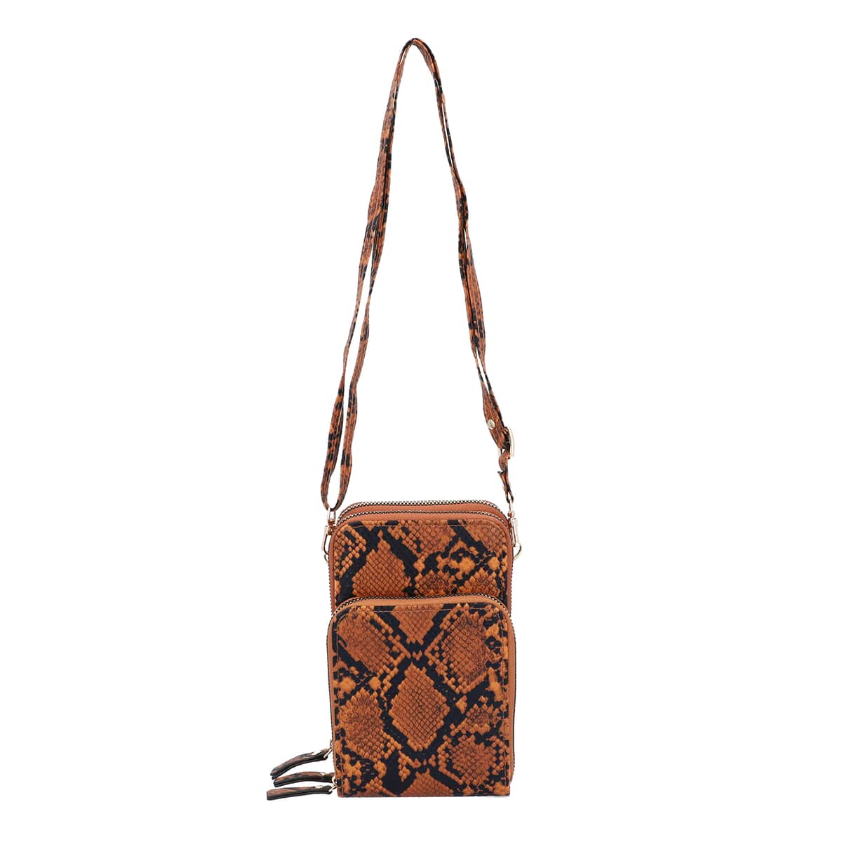 Brown Snake Print Faux Leather Shoulder Bag for Women with Matching Shoulder Strap, Messenger Bags, Designer Shoulder Bags, Side Bags for Women image number 0