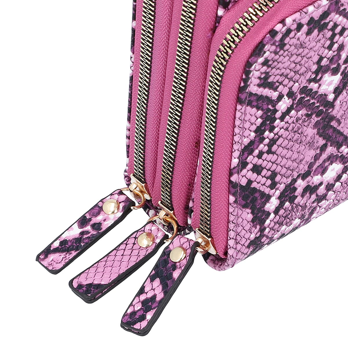 Purple Snake Print Faux Leather Shoulder Bag for Women with Matching Shoulder Strap , Messenger Bags , Designer Shoulder Bags , Side Bags for Women image number 6