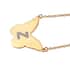 KARIS Zircon Butterfly Initial Z Necklace (18 Inches) in 18K YG Plated and ION Plated YG Stainless Steel 0.10 ctw image number 3