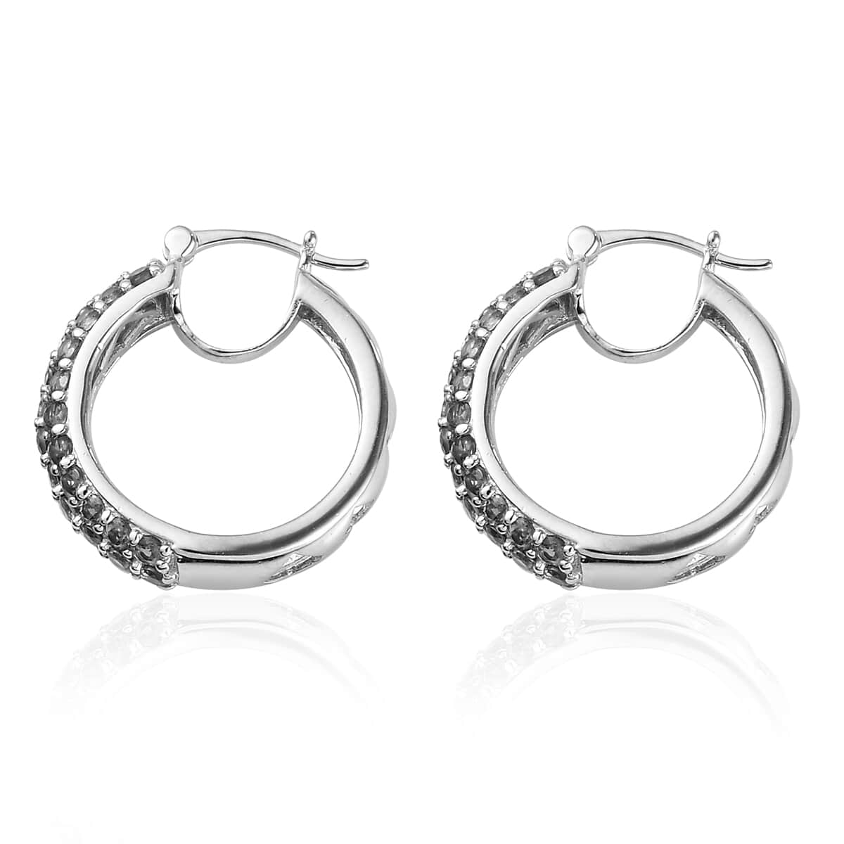 Color Change Garnet Earrings in Platinum Over Sterling Silver 4.30 ctw image number 3