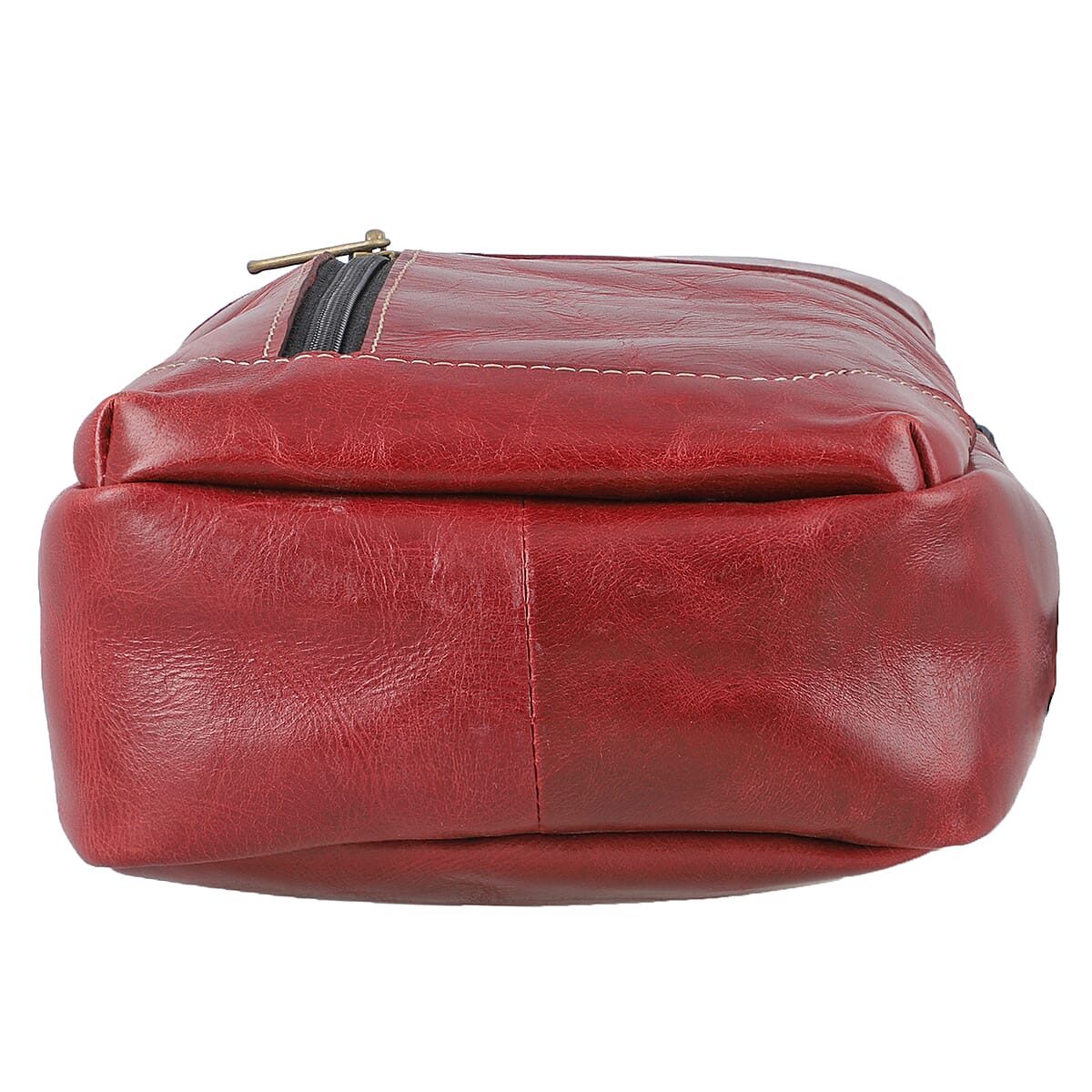 Cherry Genuine Leather Anti Theft Backpack Bag image number 4