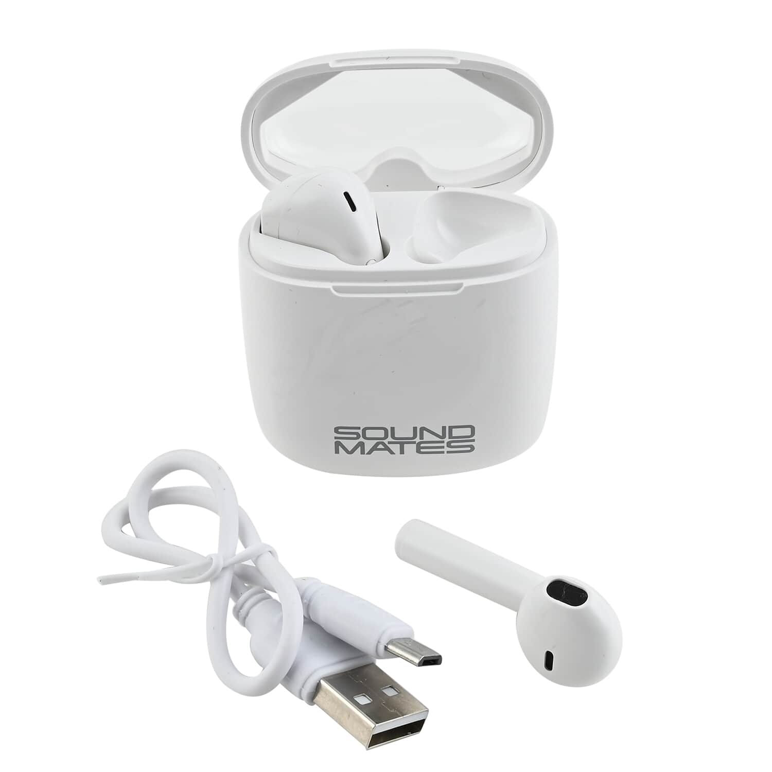 Buy Sound Mates Wireless Bluetooth Earbuds White at ShopLC