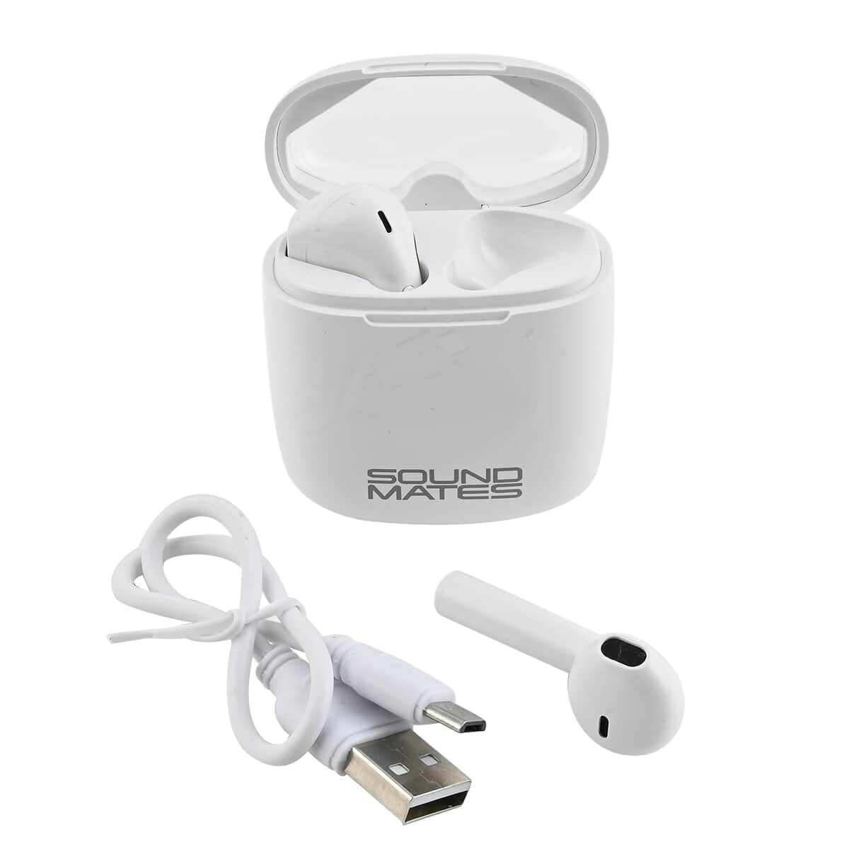 Sound Mates Wireless Bluetooth Earbuds - White image number 0