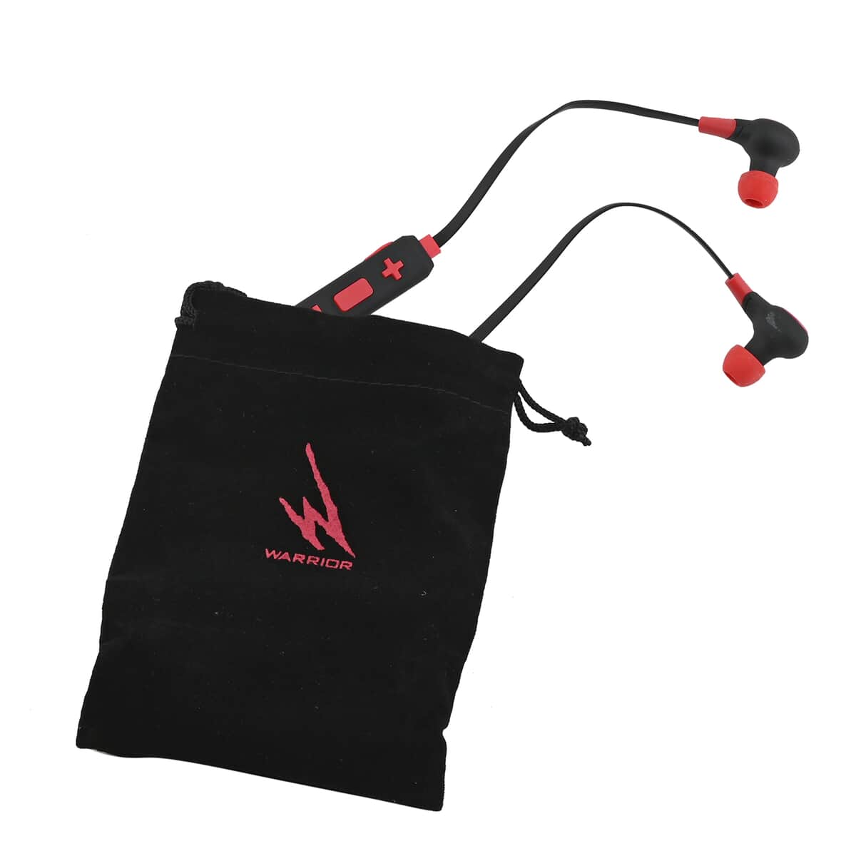 iHip Warrior Red and Black Bluetooth Sport Earbuds, Best Workout Earbuds For Running, Foldable Earbuds image number 5