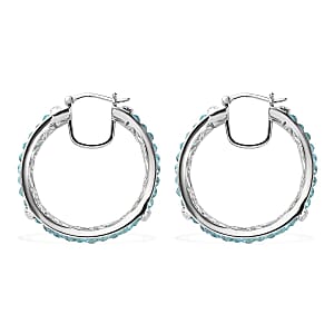 Karis Betroka Blue Apatite Earrings in Platinum Bond 24.00 ctw