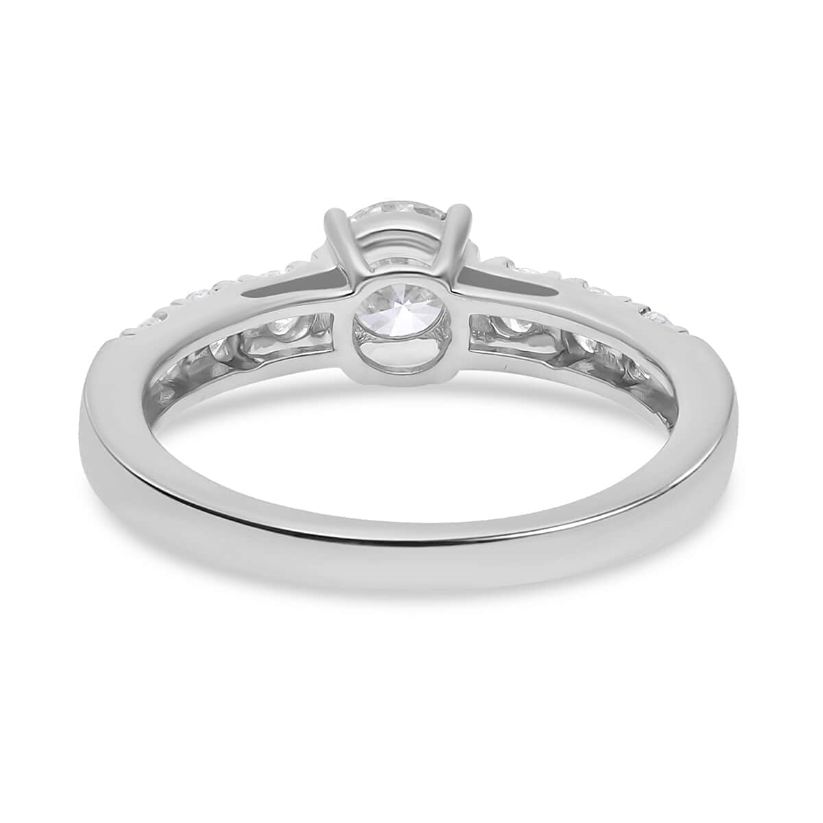 Luxoro 14K White Gold Luxuriant Lab Grown Diamond G-H VS Ring 1.15 ctw (Del. in 7-10 Days) image number 4