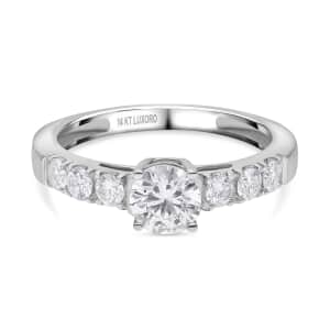 Luxoro 14K White Gold Lab Grown Diamond G-H VS Ring (Size 9.0) 1.15 ctw