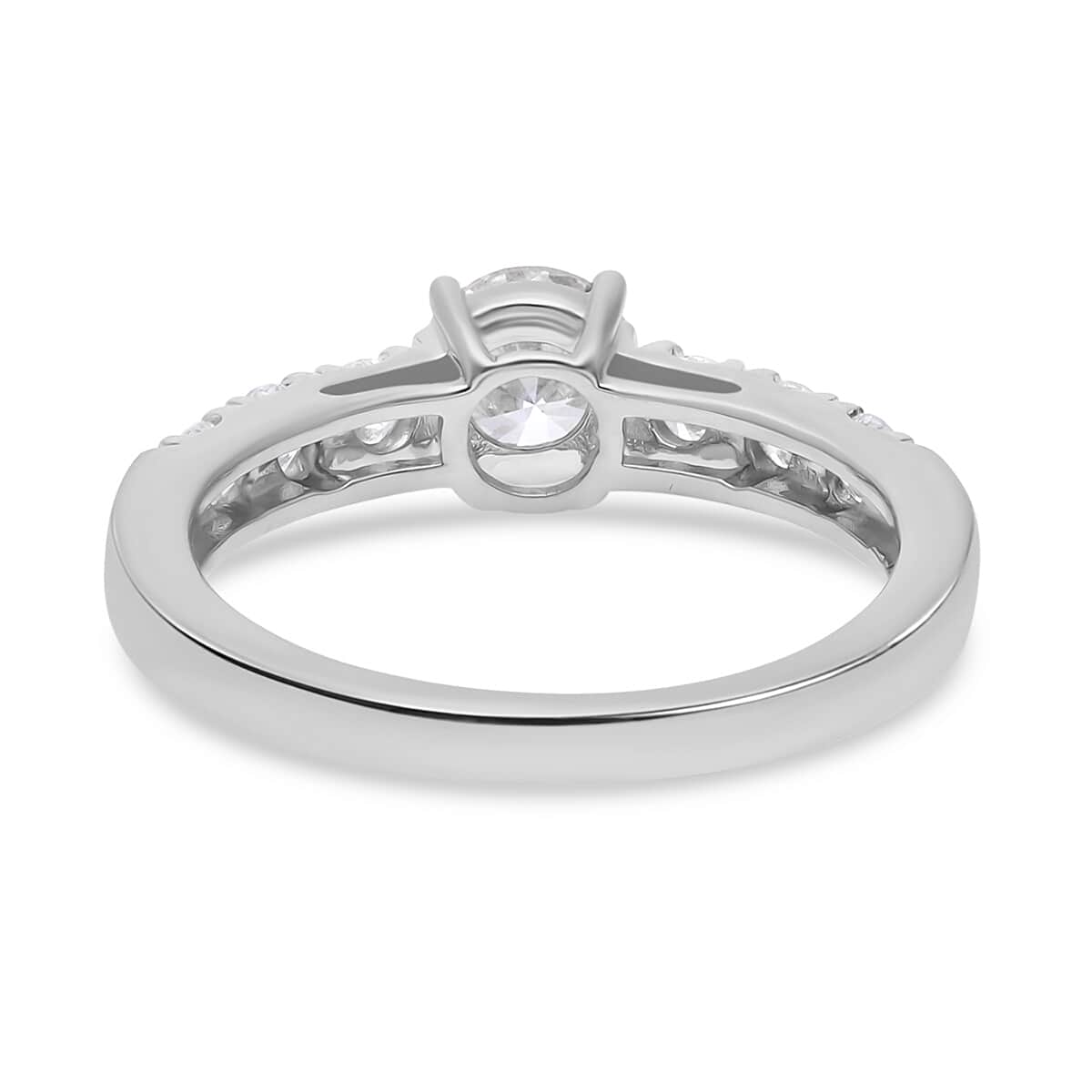 Luxoro 14K White Gold Lab Grown Diamond G-H VS Ring (Size 9.0) 1.15 ctw image number 4