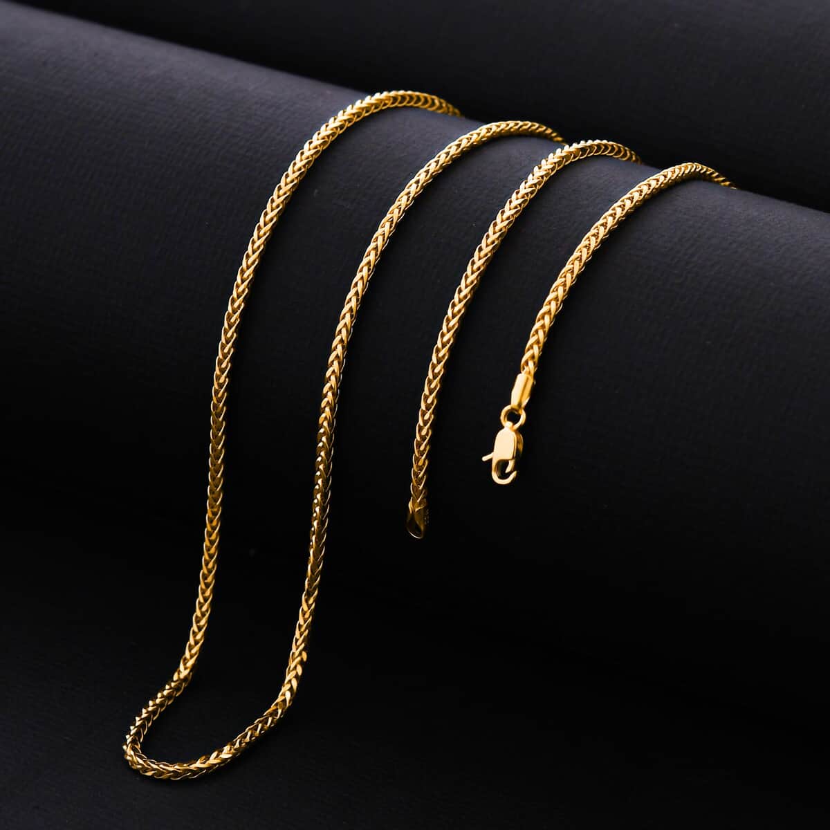 22K Yellow Gold Spiga Necklace 22 Inches 4.90 Grams image number 1