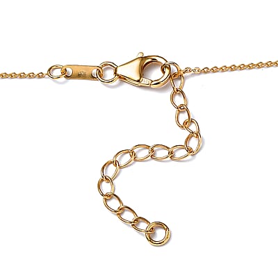 Premium Nigerian Spessartite Garnet and Moissanite 0.85 ctw Sunburst Necklace 18 Inches in Vermeil Yellow Gold Over Sterling Silver