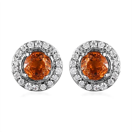 Spessartine Garnet / 925 Silver / Platinum Overlay - Product card gallery slide 1 (10177202356537)