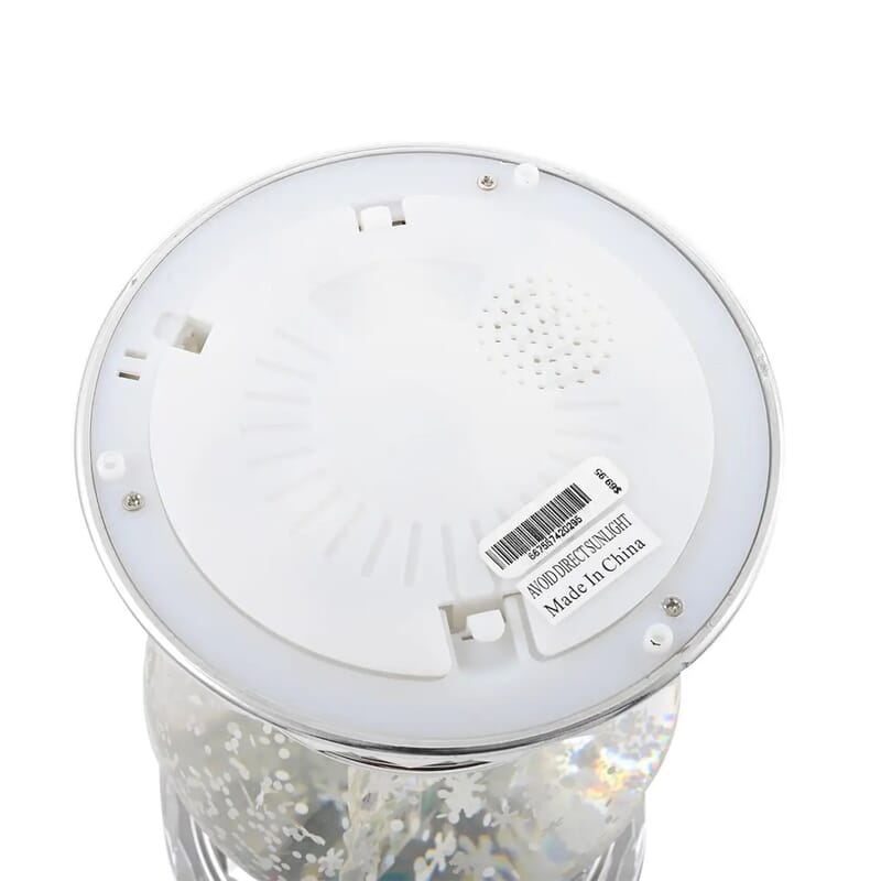 Closeout Snowflake Water Globe Candle Holder, Decorative Glass Candle Holder, Home Decor