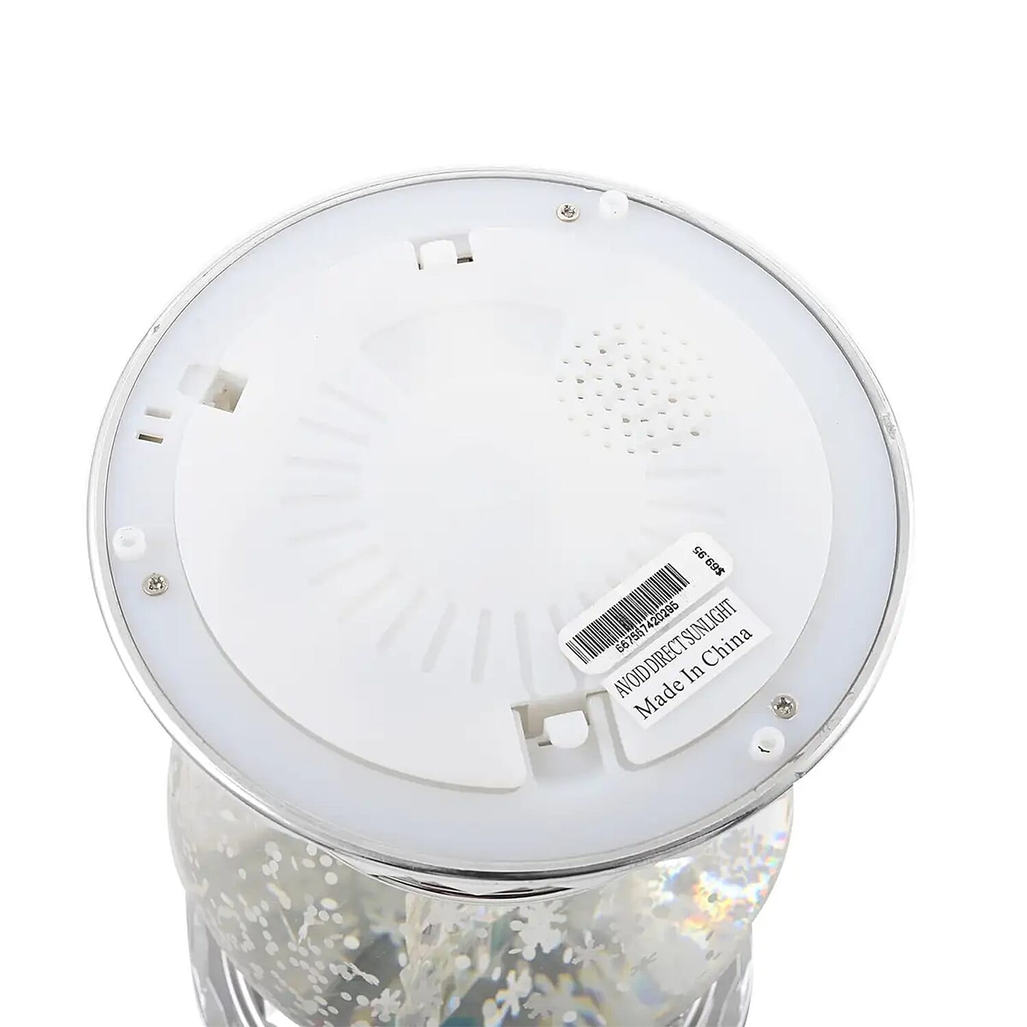 Closeout Snowflake Water Globe Candle Holder, Decorative Glass Candle Holder, Home Decor