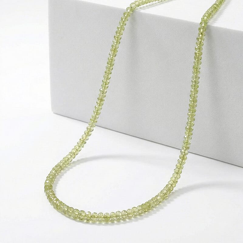 Certified & Appraised Iliana AAAA Sava Sphene 60.00 ctw Beaded Necklace in 18K Yellow Gold 18 Inches