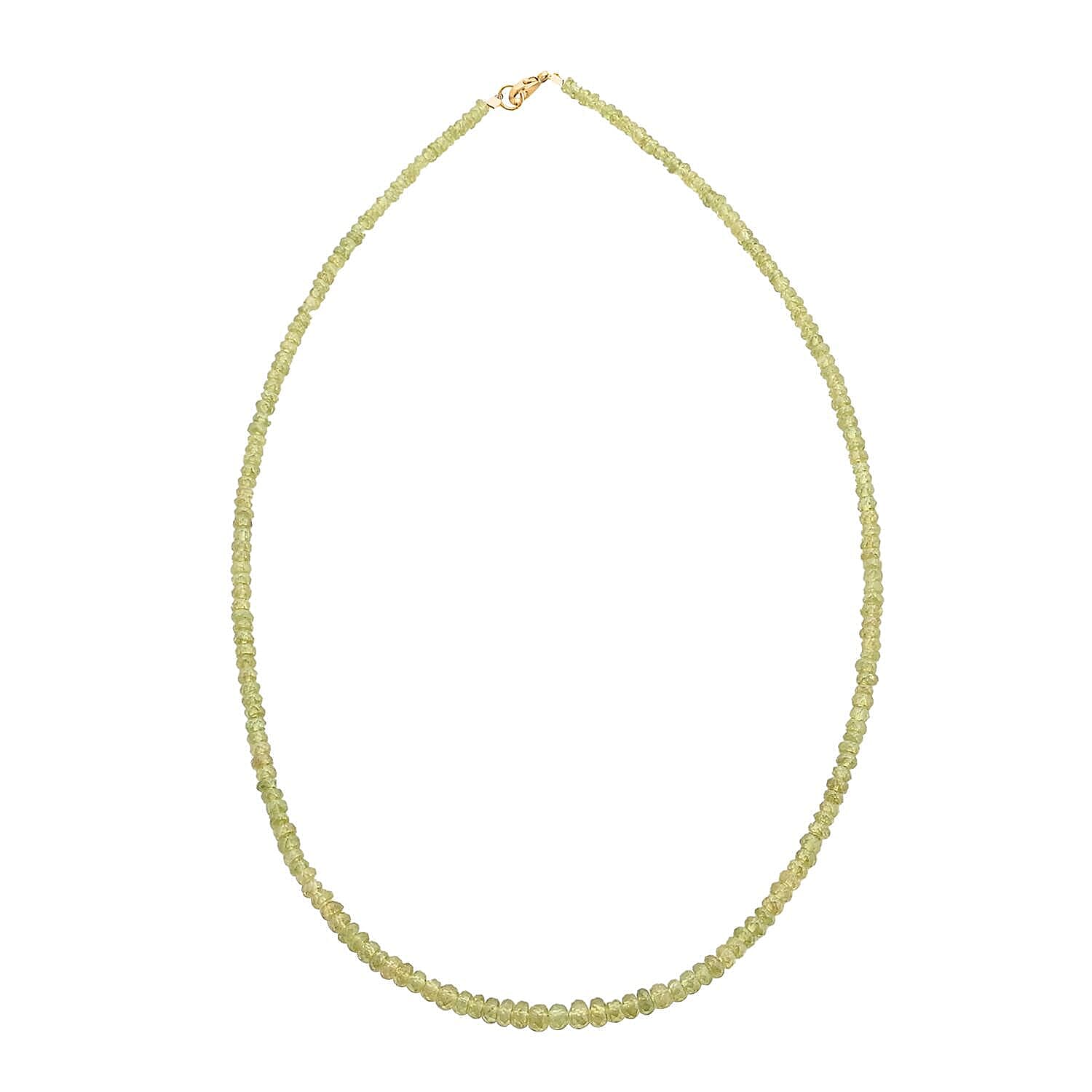 Certified & Appraised Iliana AAAA Sava Sphene 60.00 ctw Beaded Necklace in 18K Yellow Gold 18 Inches