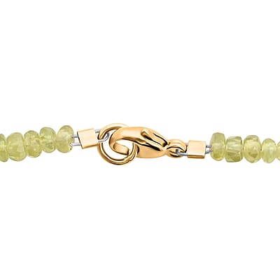 Certified & Appraised Iliana AAAA Sava Sphene 60.00 ctw Beaded Necklace in 18K Yellow Gold 18 Inches