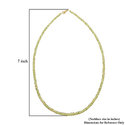 Certified & Appraised Iliana AAAA Sava Sphene 60.00 ctw Beaded Necklace in 18K Yellow Gold 18 Inches