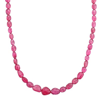 Certified & Appraised Rhapsody 950 Platinum AAAA Mahenge Spinel Beaded Necklace 18 Inches 90.00 ctw