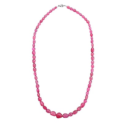 Certified & Appraised Rhapsody 950 Platinum AAAA Mahenge Spinel Beaded Necklace 18 Inches 90.00 ctw
