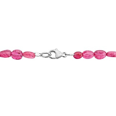 Certified & Appraised Rhapsody 950 Platinum AAAA Mahenge Spinel Beaded Necklace 18 Inches 90.00 ctw