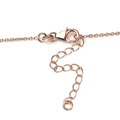 Premium Marropino Morganite and Multi Gemstone Necklace 18-20 Inches in Vermeil Rose Gold Over Sterling Silver 2.50 ctw