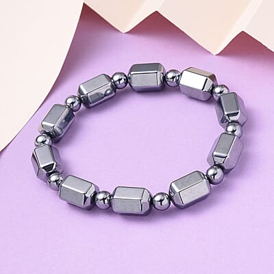 Terahertz 113.65 ctw Beaded Stretch Bracelet (6.5-7In)