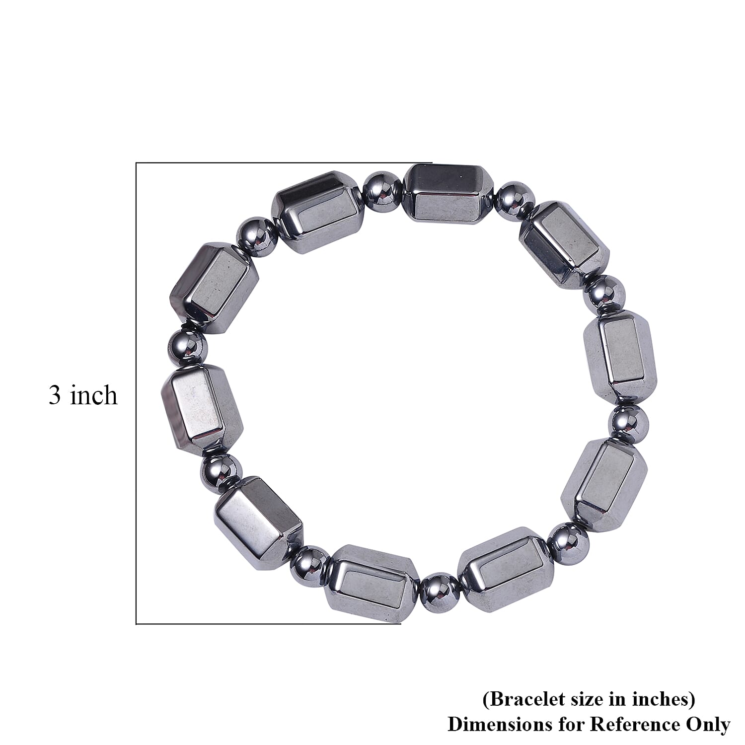 Terahertz 113.65 ctw Beaded Stretch Bracelet (6.5-7In)