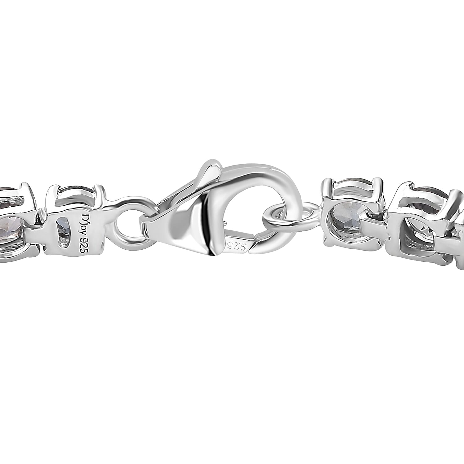 Natural Parti Sapphire Bracelet in Platinum Over Sterling Silver (6.50 In) 14.60 ctw