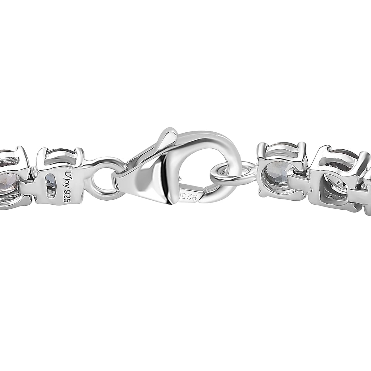 Natural Parti Sapphire Bracelet in Platinum Over Sterling Silver (6.50 In) 14.60 ctw image number 3