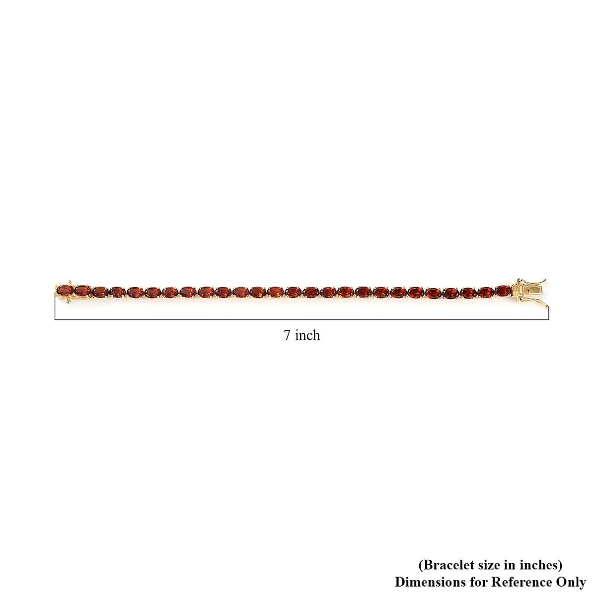 Brazilian Cherry Citrine Tennis Bracelet in Vermeil Yellow Gold Over Sterling Silver (6.50 In) 10.75 ctw image number 6