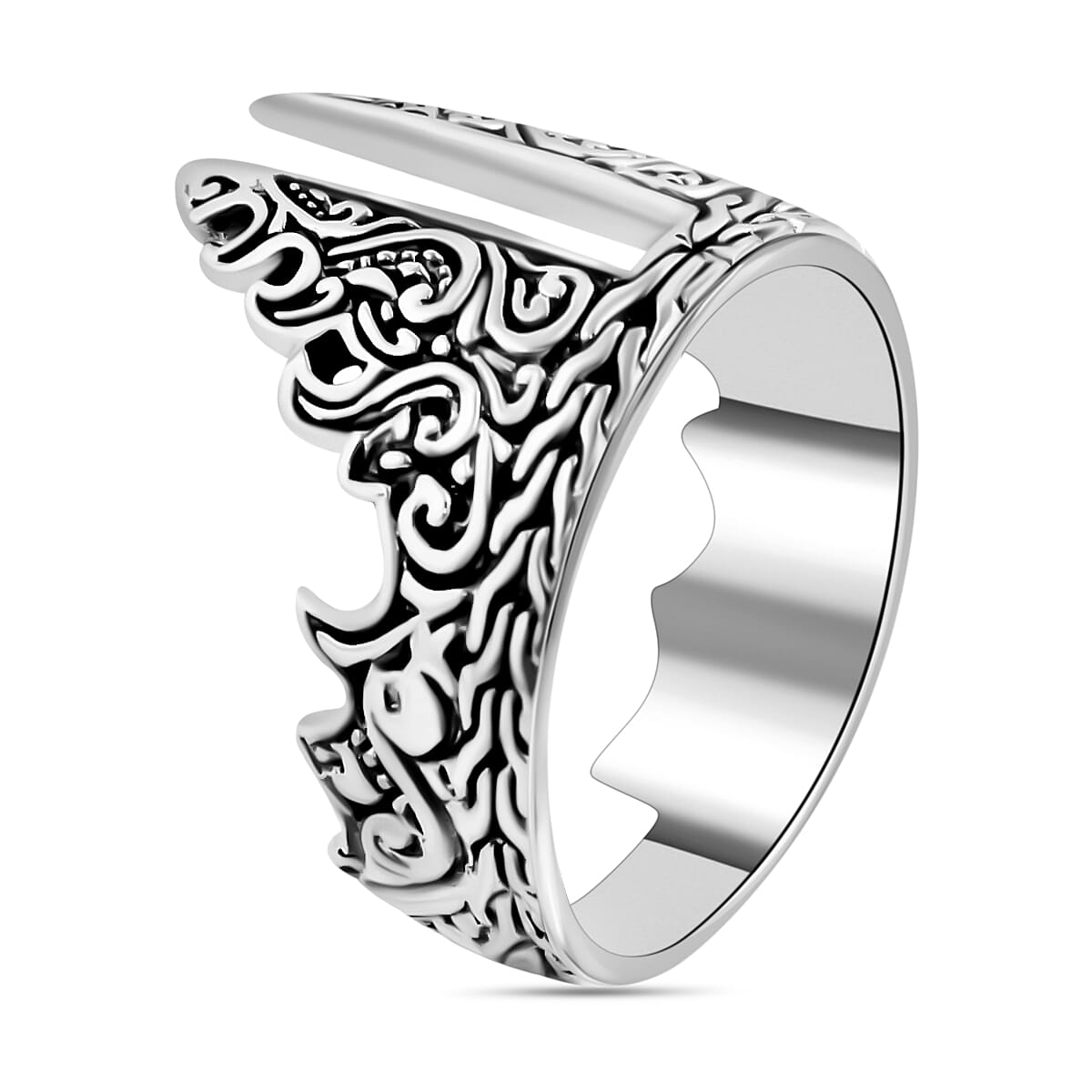 Bali Legacy Gate of Heaven Ring in Sterling Silver (Size 10.0) 7.15 Grams image number 3