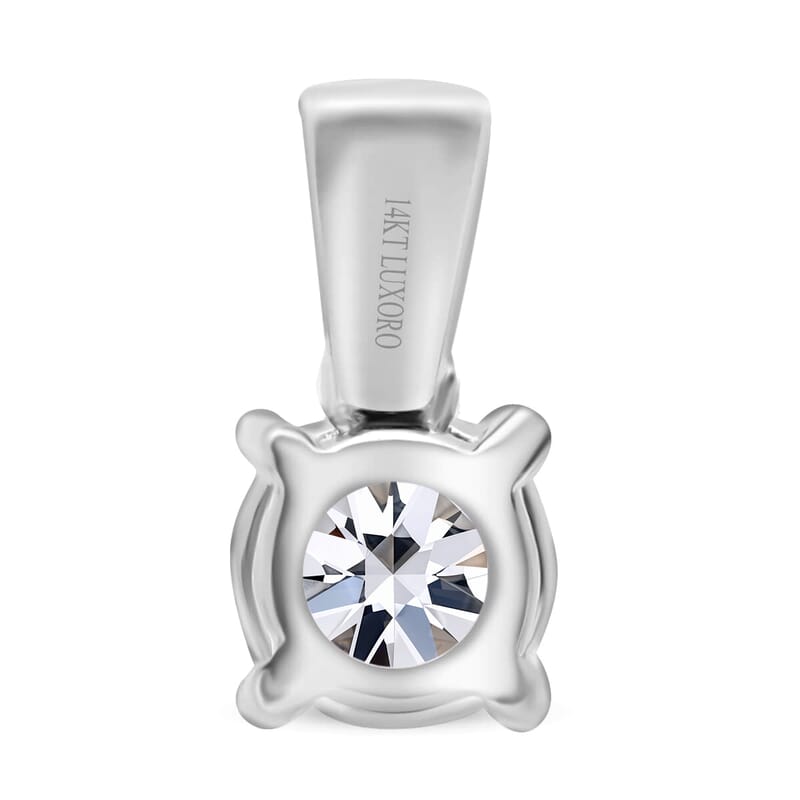 14K White Gold Luxuriant Lab Grown Diamond G-H SI Pendant 1.10 ctw