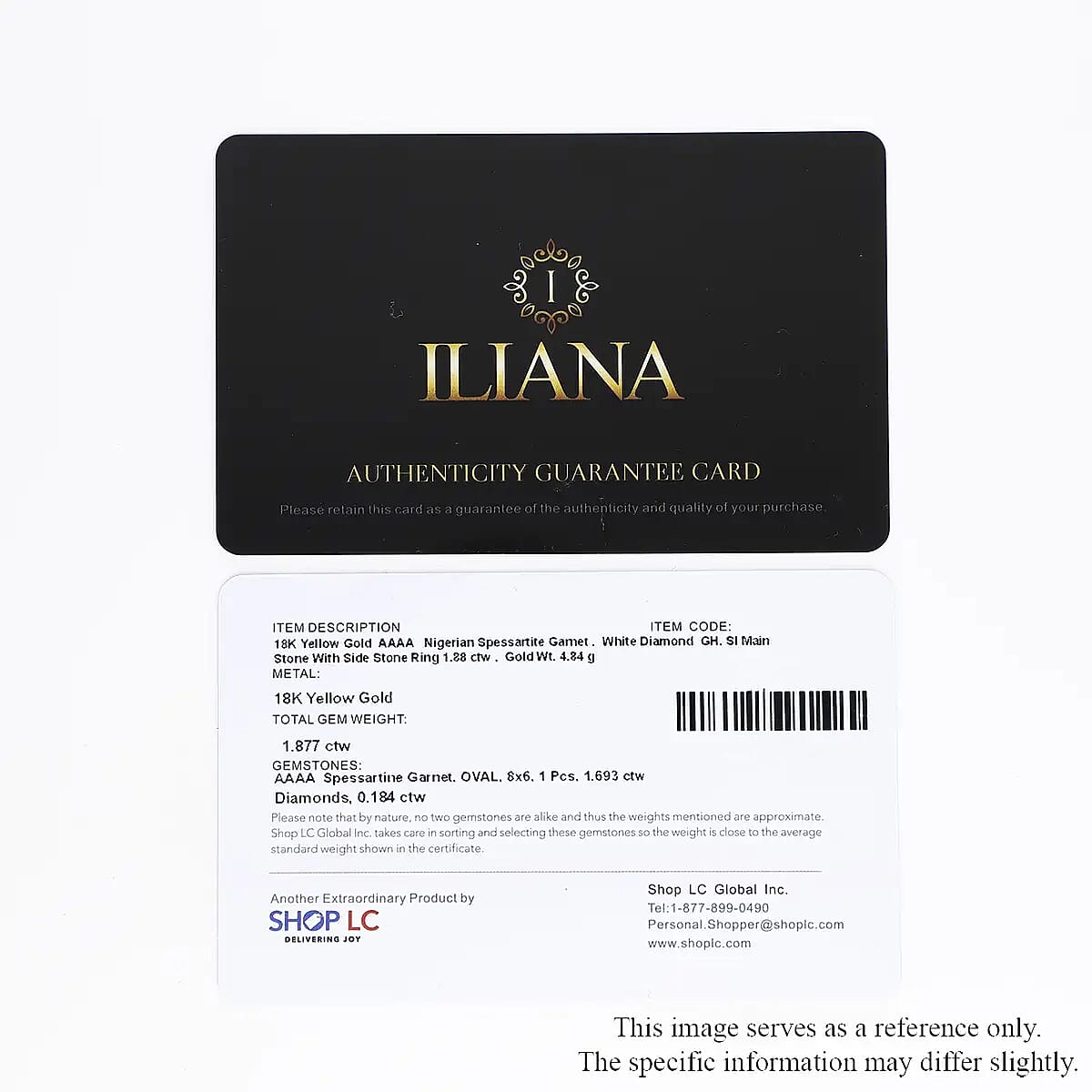 Iliana 18K Yellow Gold AAAA Nigerian Spessartite Garnet and G-H SI Diamond Ring (Size 7.0) 4.60 Grams 1.90 ctw