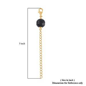 Malagasy Labradorite Magnetic Lock with Extender Chain 2 Inches and Lobster Clasp in 14K YG Over Sterling Silver 2.00 ctw