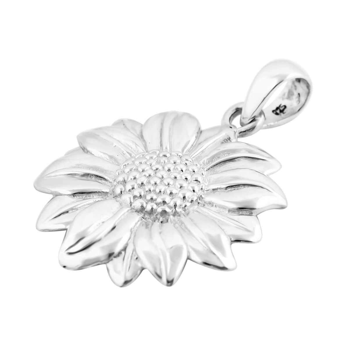 Bali Legacy Sterling Silver Sunflower Pendant 5.50 Grams image number 3