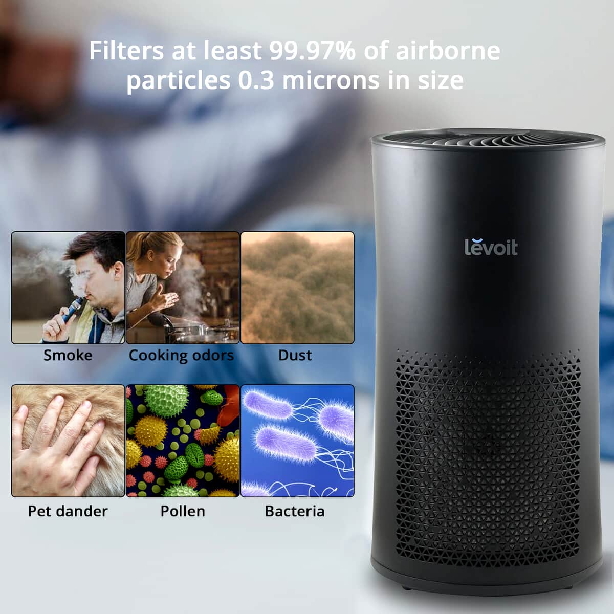 Levoit Air Purifier with HEPA Filter image number 3