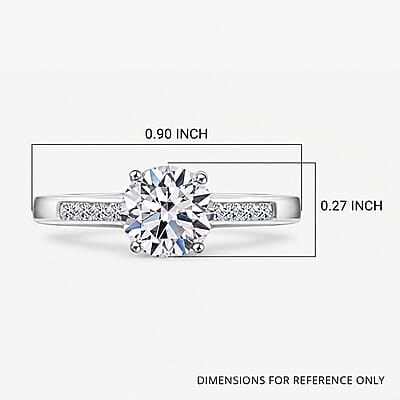 Luxuriant Lab Grown Diamond G-H SI 1.25 ctw  Ring in 14K White Gold (Size 6.0)