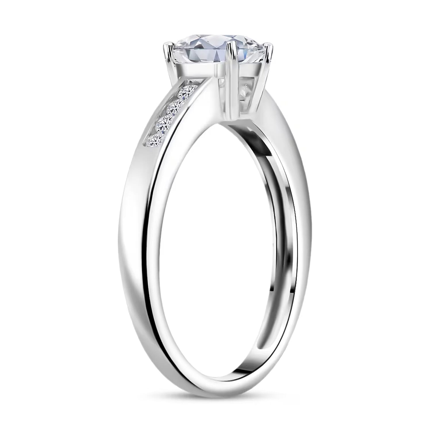 Luxuriant Lab Grown Diamond G-H SI 1.25 ctw  Ring in 14K White Gold (Size 6.0) (Del. In 10-12 Days)