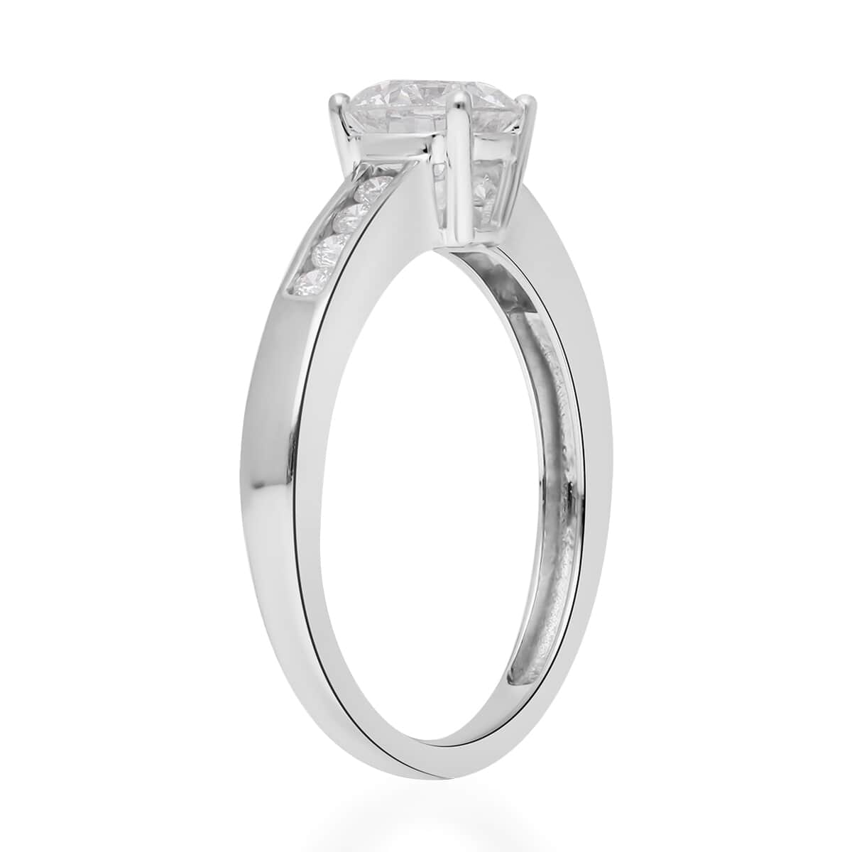14K White Gold Luxuriant Lab Grown Diamond G-H SI Ring (Size 7.0) 1.25 ctw image number 3