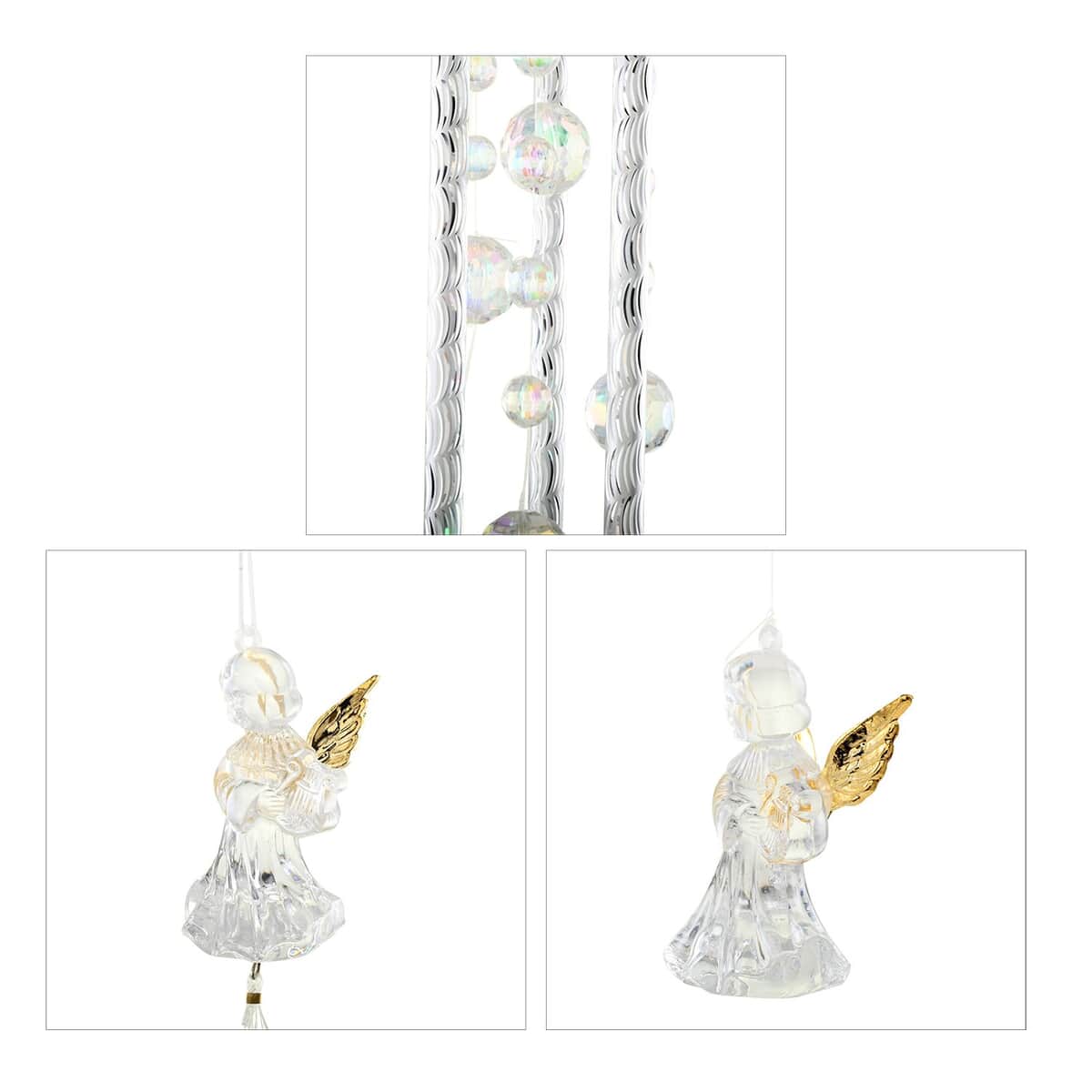 Set of 4 Beads Wind Chimes -Angel, Butterfly, Teddy Bear, Elephant image number 4
