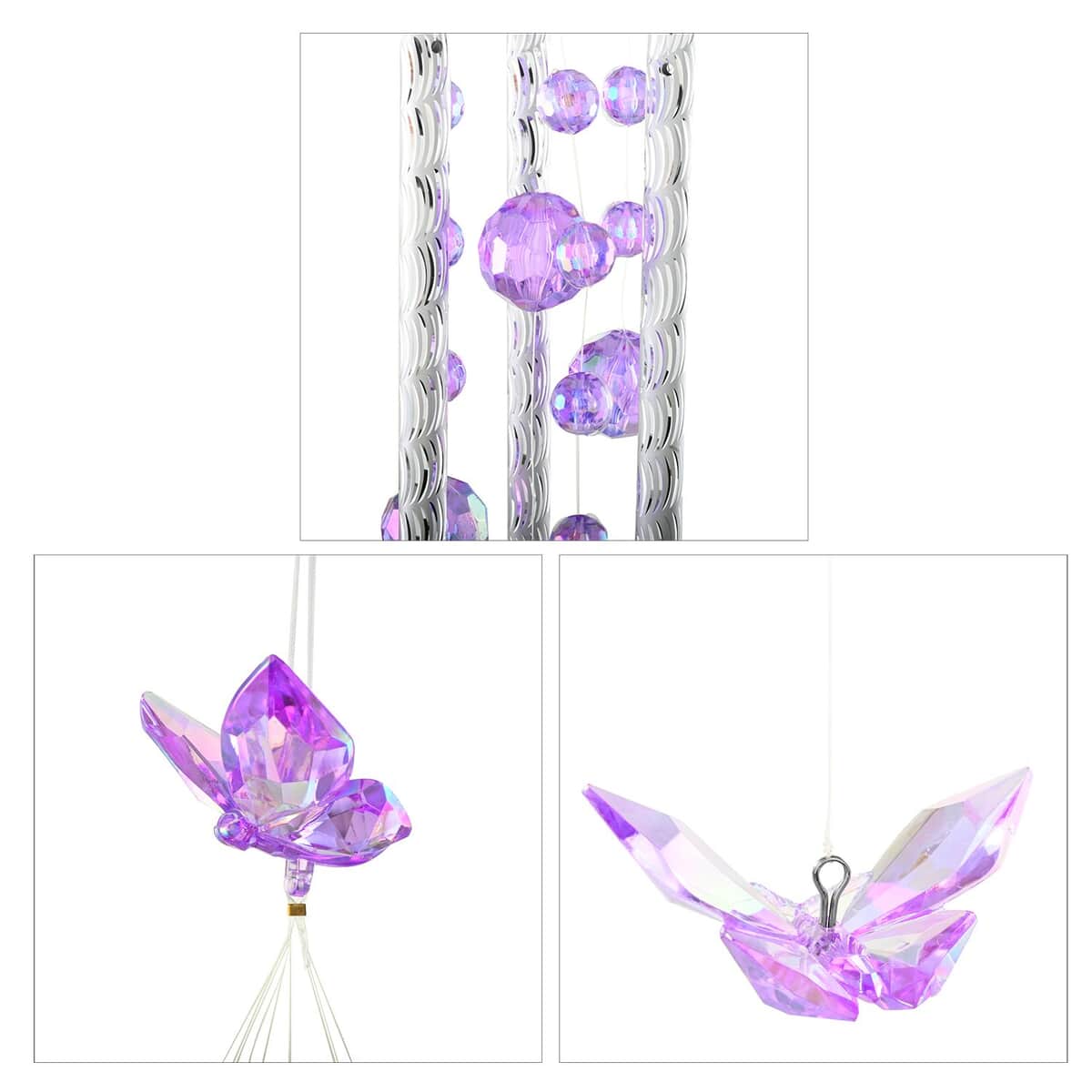 Set of 4 Beads Wind Chimes -Angel, Butterfly, Teddy Bear, Elephant image number 6