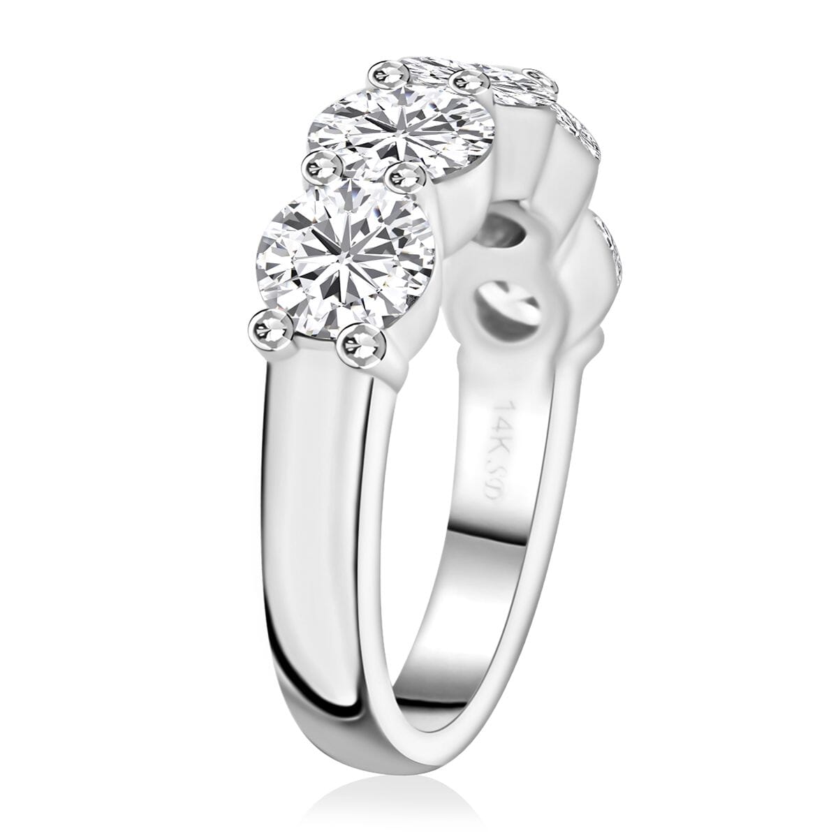 Buy Modani Diamond G-H I2-I3 2.50 ctw Ring in 14K White Gold