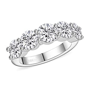 Modani Diamond G-H I2-I3 2.50 ctw Ring in 14K White Gold (Size 9.0) 4.75 Grams