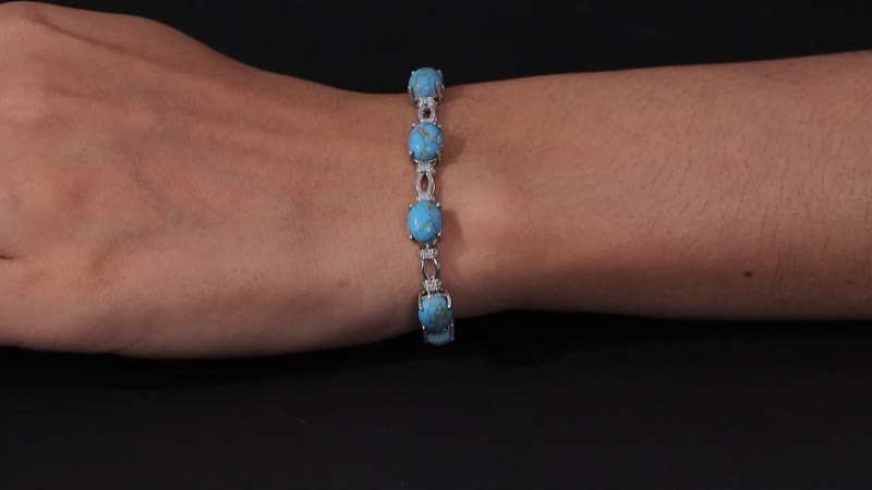 Karis Tiger''s Eye Bracelet in Platinum Bond (6.50-8.0In) 21.00 ctw