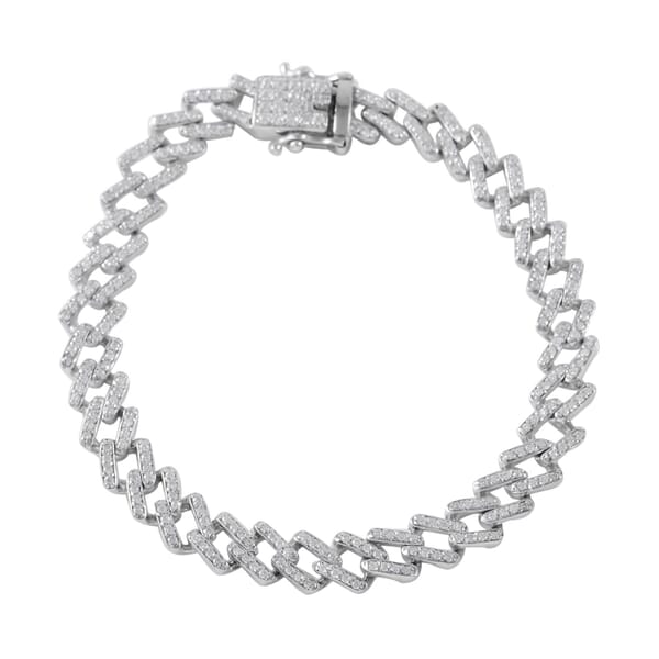 Moissanite 2.50 ctw Curb Bracelet