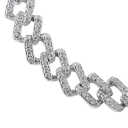 Platinum Over Sterling Silver / 6.5 Inches - Product card gallery slide 2 (10177206714681)