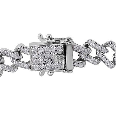 Platinum Over Sterling Silver / 6.5 Inches - Product card gallery slide 4 (10177206714681)