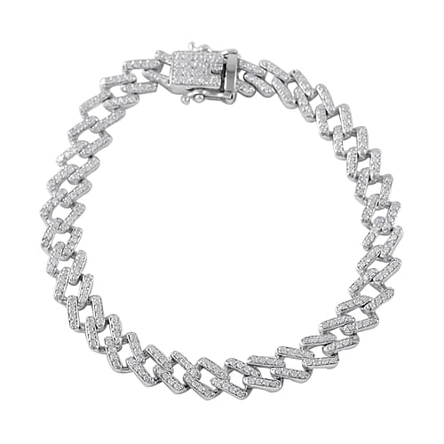 Platinum Over Sterling Silver / 7.25 Inches - Product card gallery slide 1 (9431826235647)