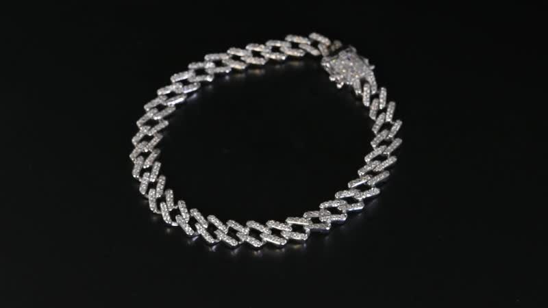 Moissanite Bracelet in Platinum Over Sterling Silver (6.50 In) 2.50 ctw